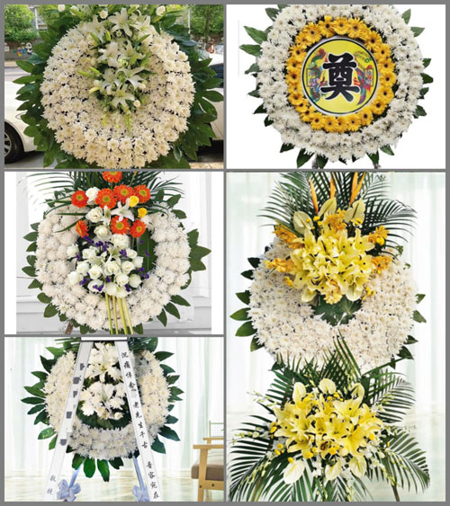 山东青岛莱西市沽河街道孙家泊村花圈速递